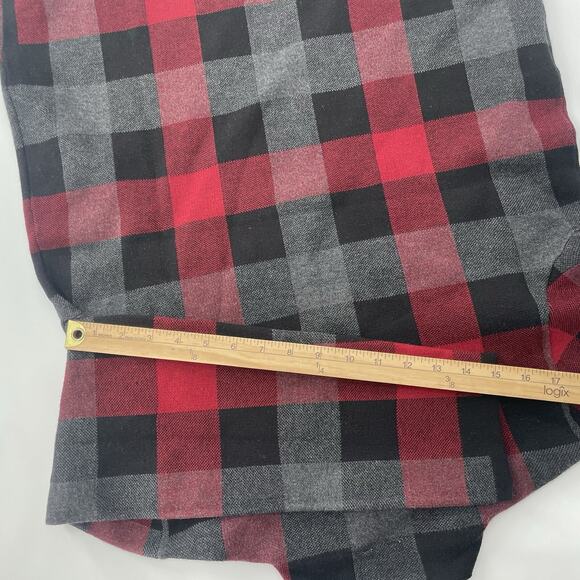 NWT Anne Klein Long Sleeve Red Sweater Womens Medium Plaid Pullover $99 MSRP - Picture 7 of 8